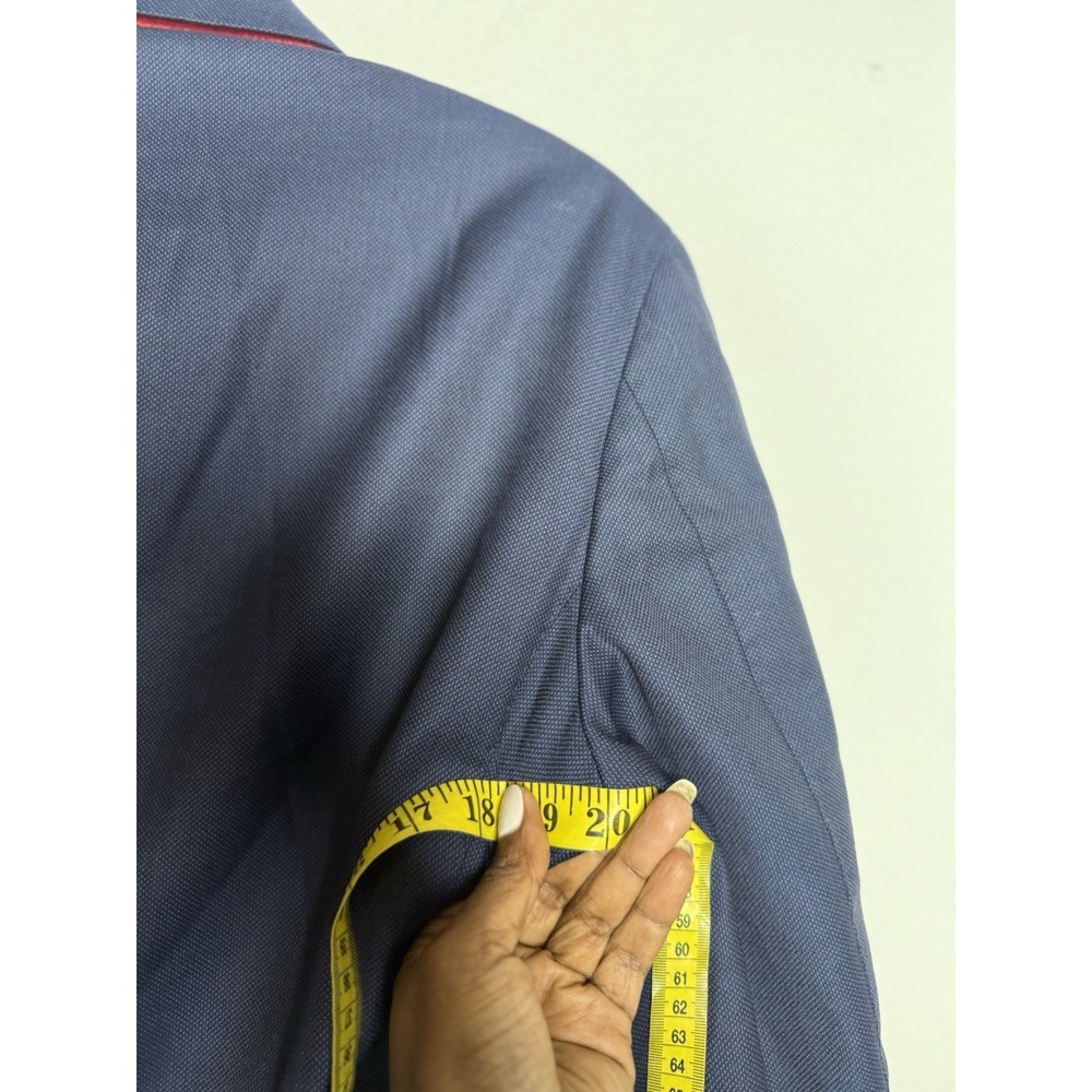 SUITSUPPLY Blazer Mens 36 Blue Vitale Barberis Canonico Pure Wool Sienna Italy - Picture 5 of 15